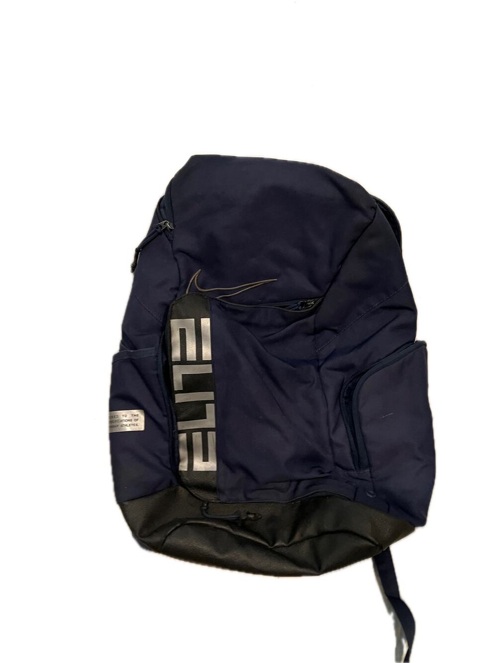 Nike Elite Pro Hoops Basketball Backpack Black Blue Silver